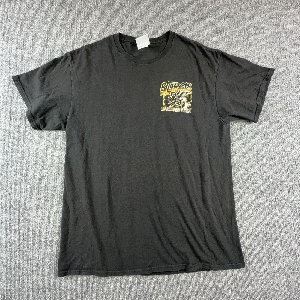 Majestic Shirt Mens Large Black Sturgis 85th Motorcycle Rally Graphic Tee 2025